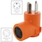 Ac Works Plug Adapter, L14-30R, 14-30P, L14-30P, 14-30P, 0 ft., Orange AD1430L1430 - alternate 4